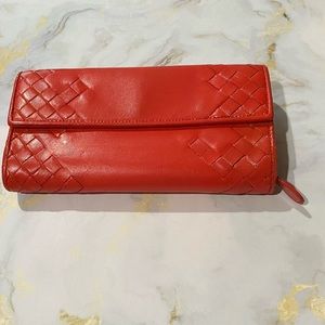 Bottega Veneta Interciato Long Wallet